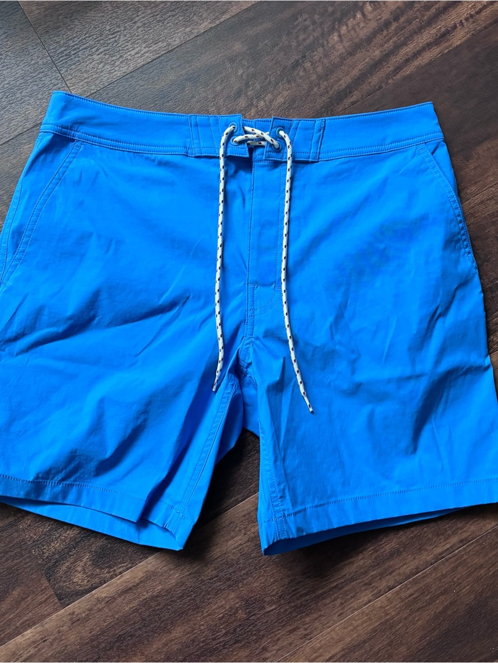 J. Crew Bright Blue men’s Swim Board Shorts with Drawstring